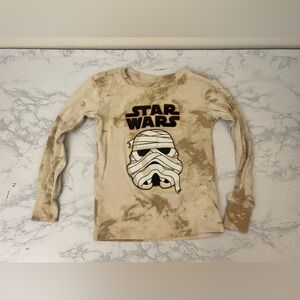 GAP STAR WARS BOY'S Tan Camo Long Sleeve SHIRT SIZE MEDIUM 8 Pullover